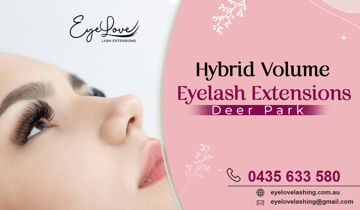 Hybrid full set eyelash extensions Keilor